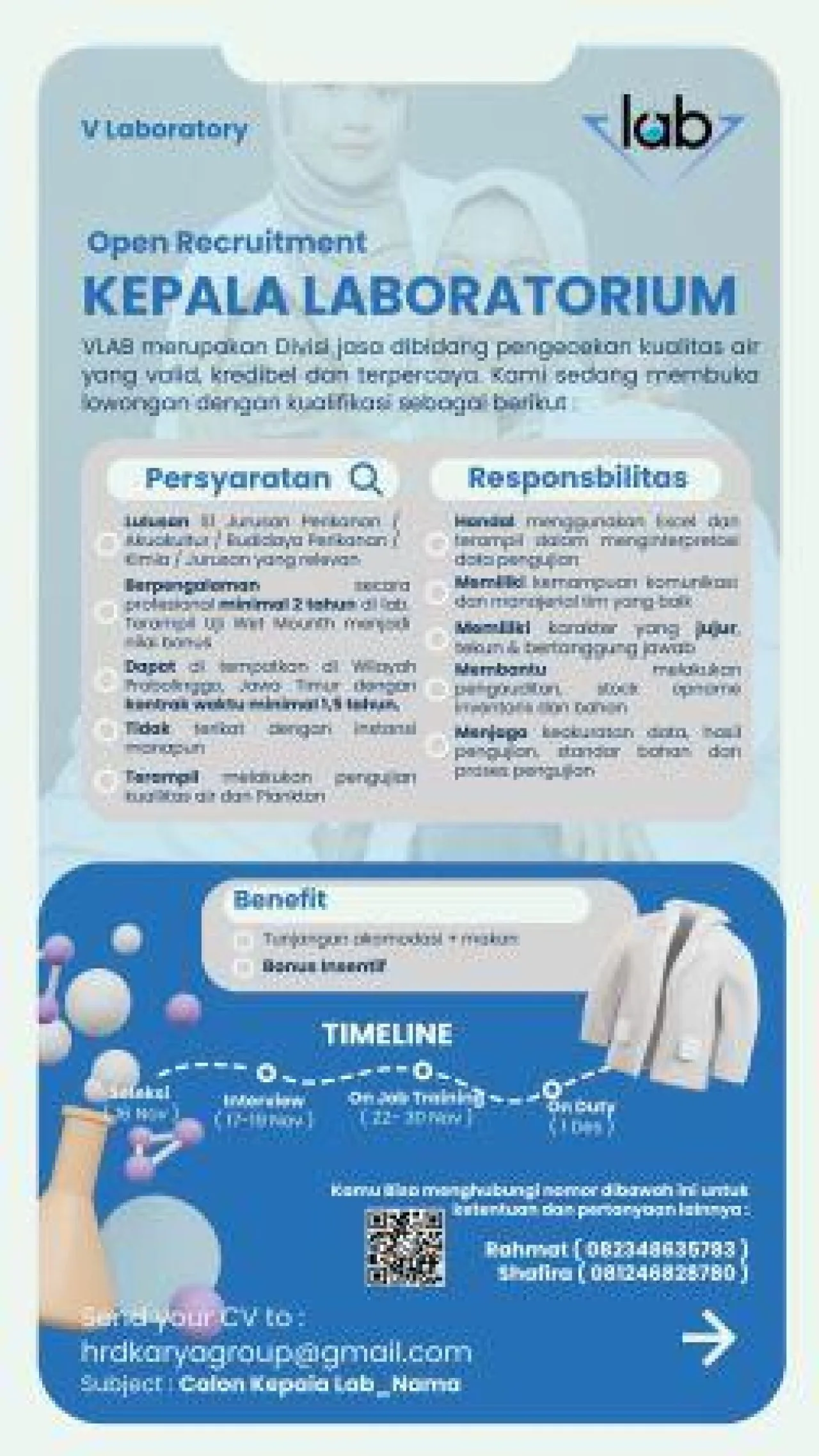 VLAB Open Recruitment Laboratorium