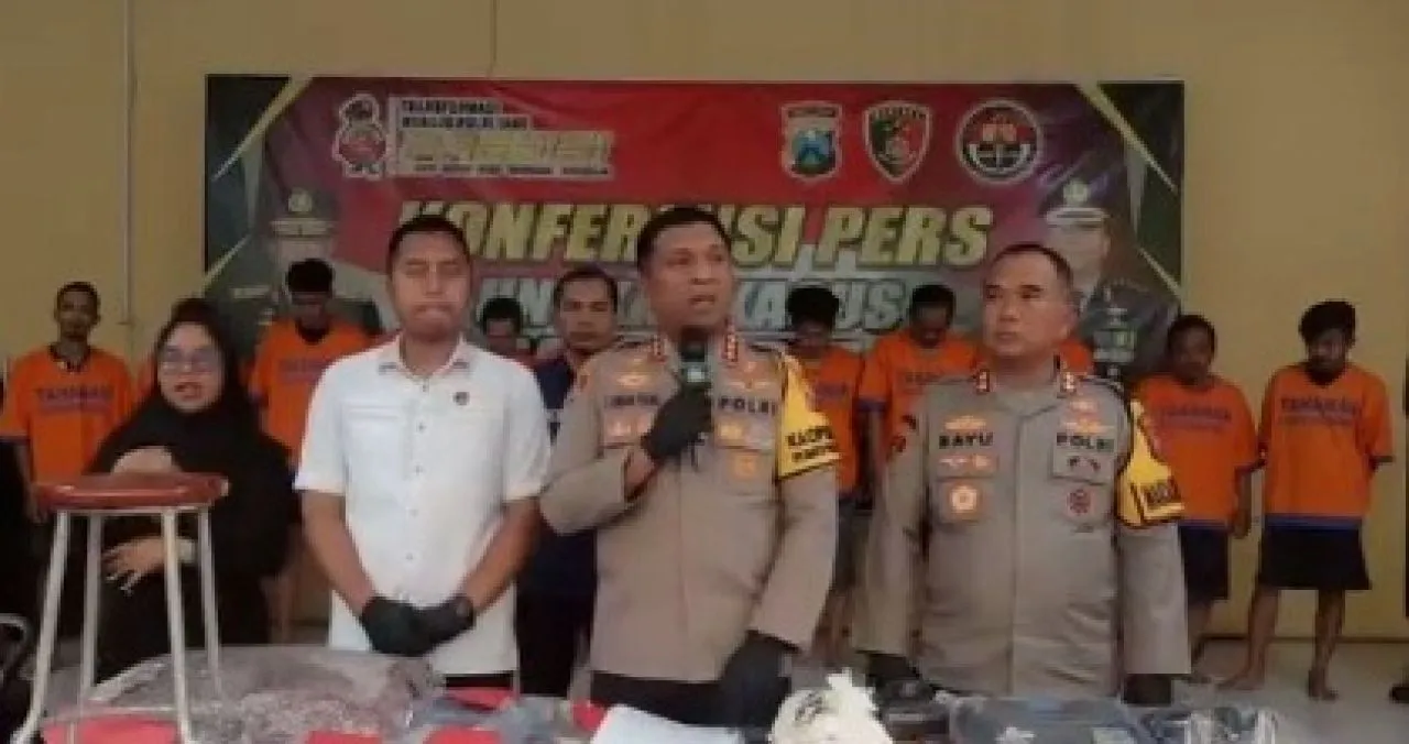 Polresta Sidoarjo Ungkap 53 Kasus Perjudian dan Ringkus 56 Tersangka
