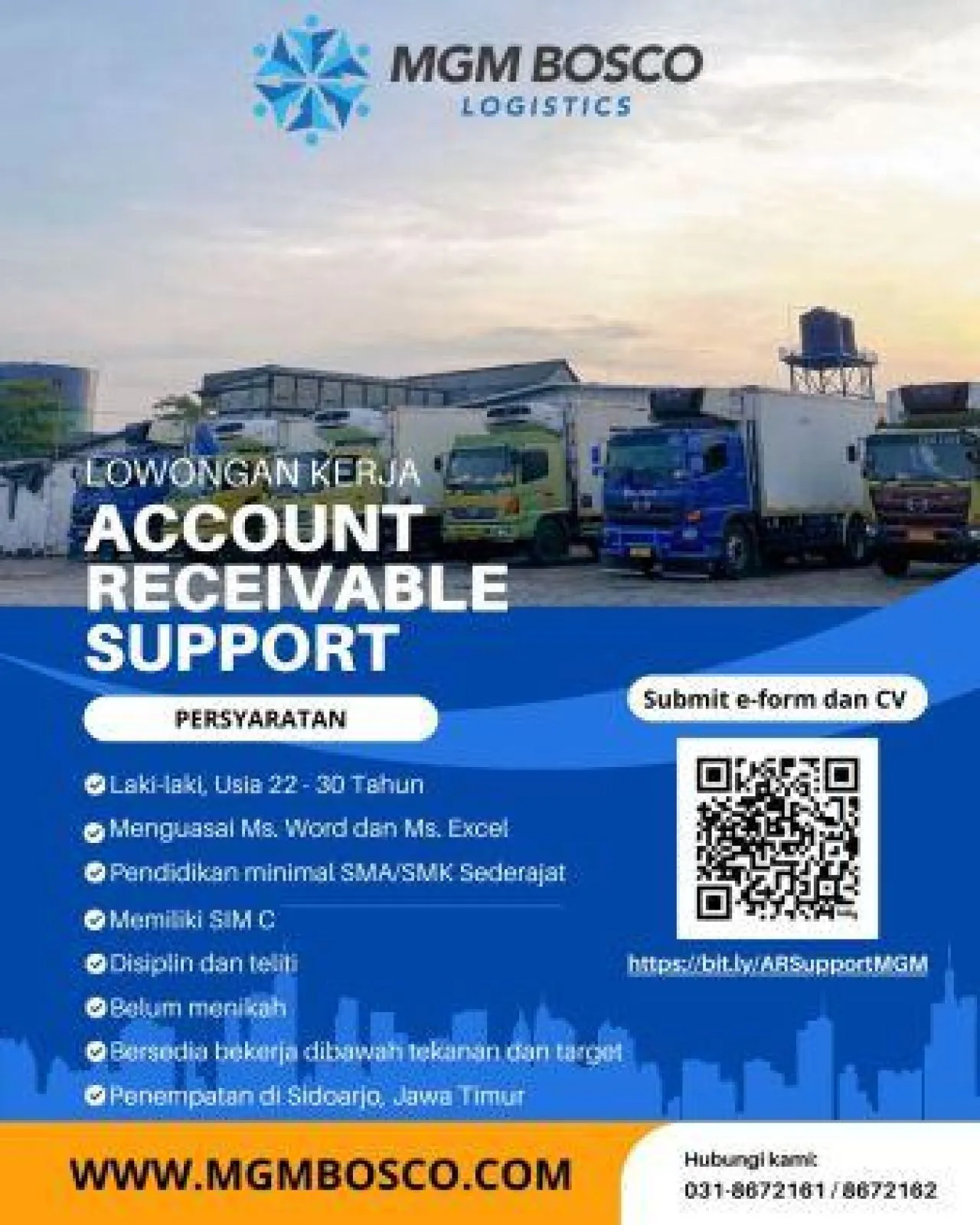 Lowongan Account Receivable Support di PT Mulia Gunung Mas