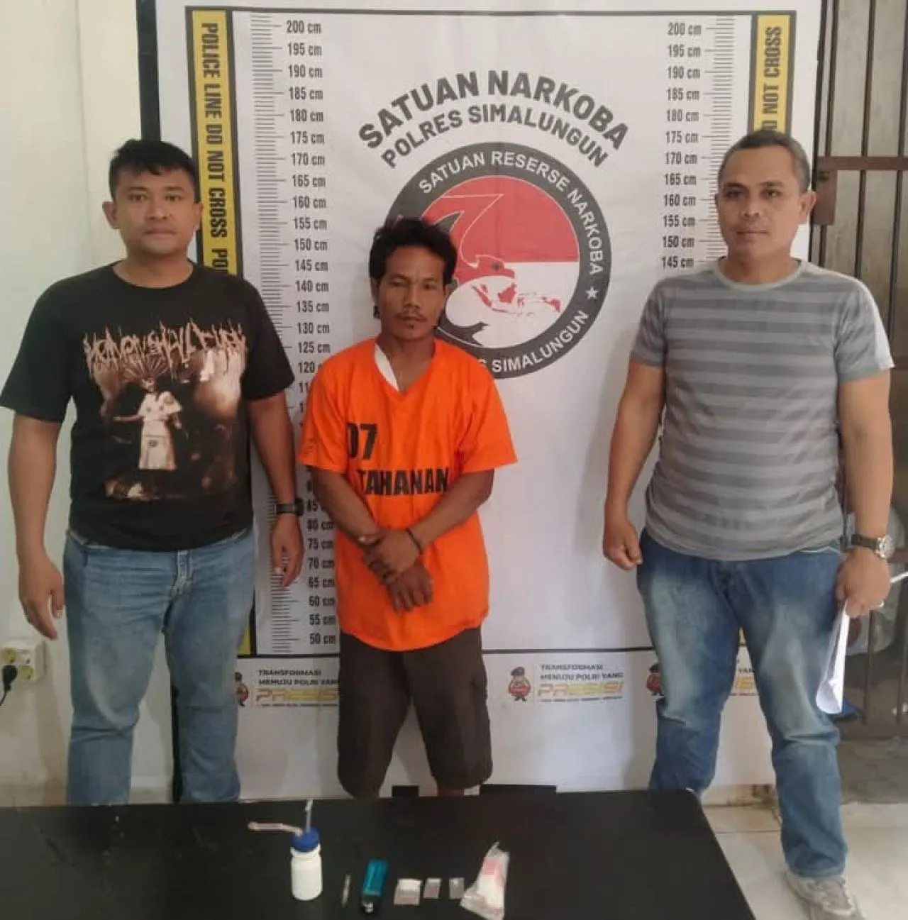 Polsek Bosar Maligas Berhasil Ungkap Peredaran Narkoba di Ujung Padang