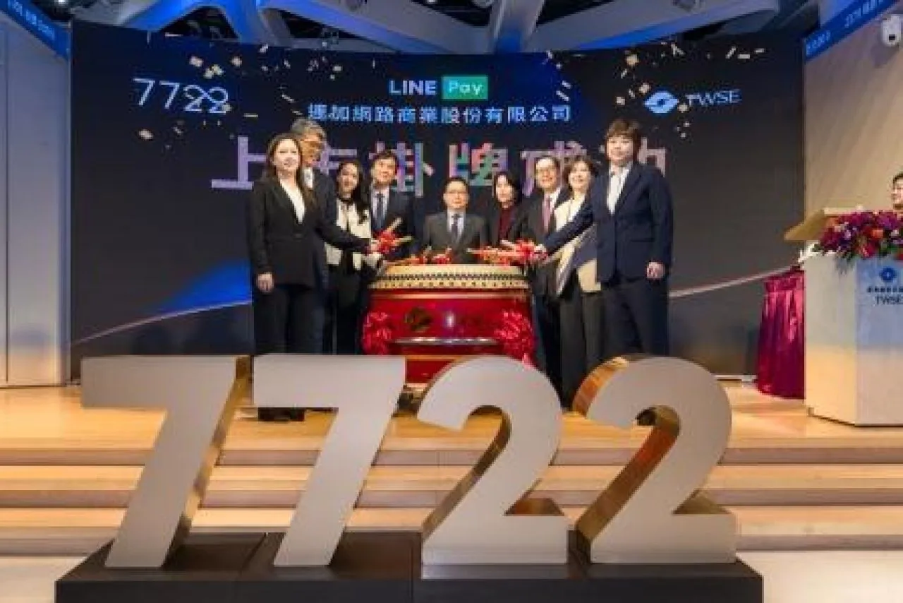 LINE Pay Taiwan Limited Resmi Tercatat di Bursa Efek Taiwan