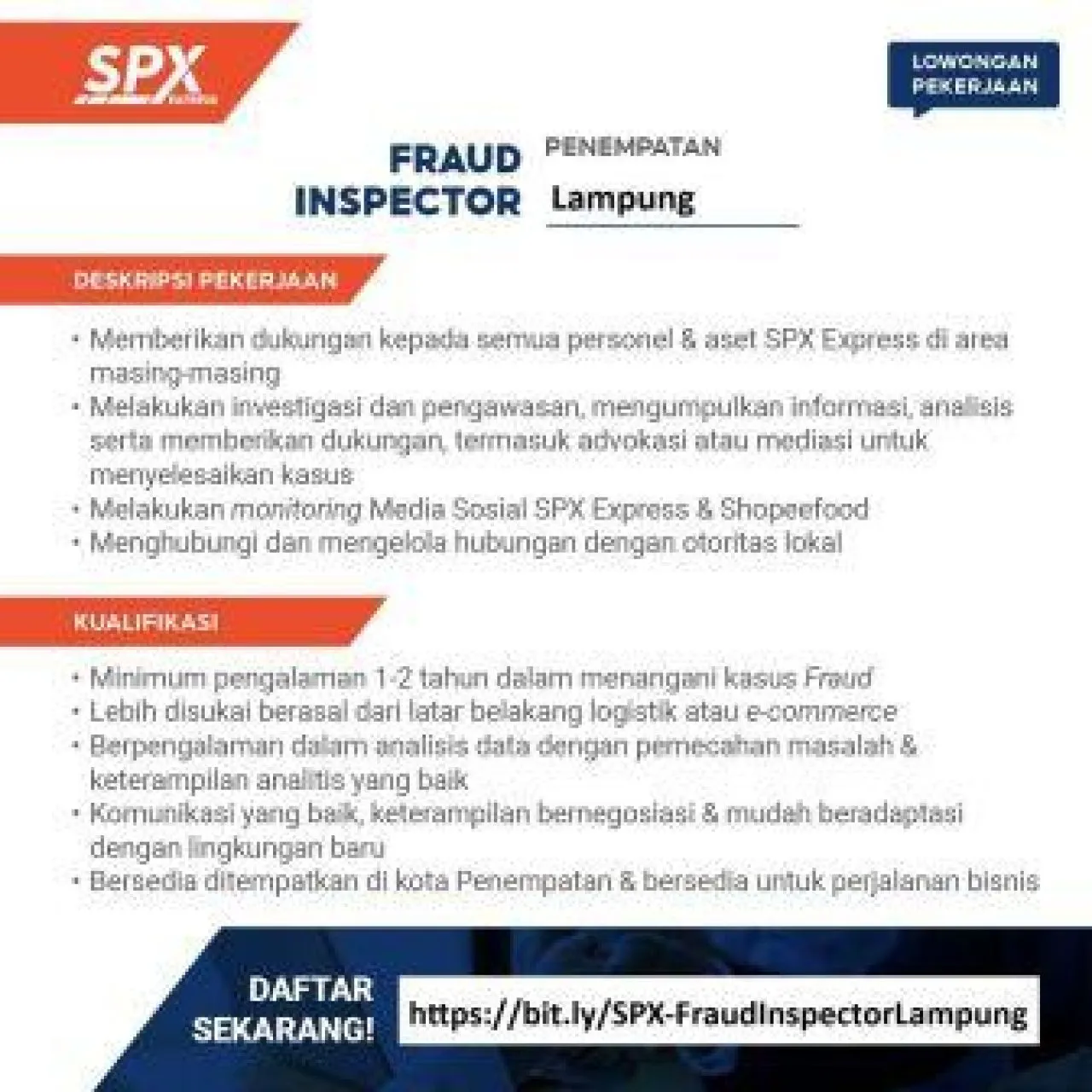 SPX Express Cari Fraud Inspector