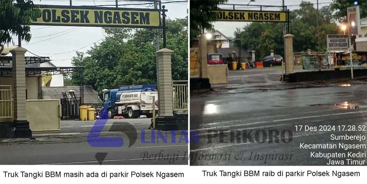 Truk Tangki BBM PT SEAN Bumi Indo yang Diamankan di Polsek Ngasem Raib