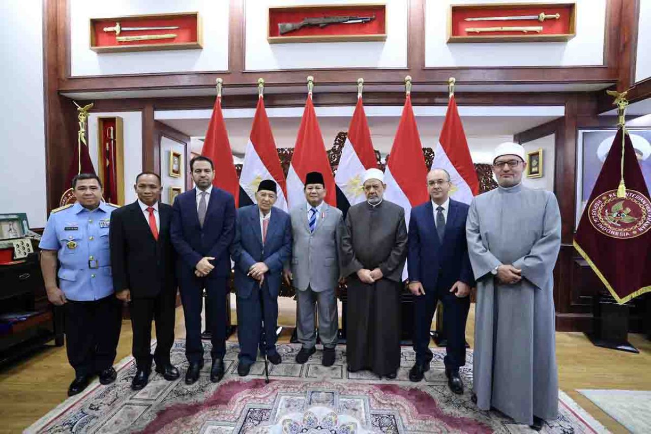 Prabowo Subianto menyambut kunjungan Grand Syekh Al Azhar, Prof. Ahmed Mohammed Ahmed Al-Thaye
