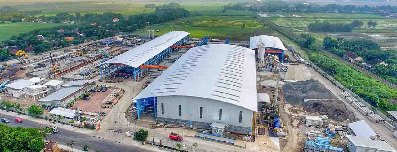 Precast Plant WSBP Prambon tampak dari atas