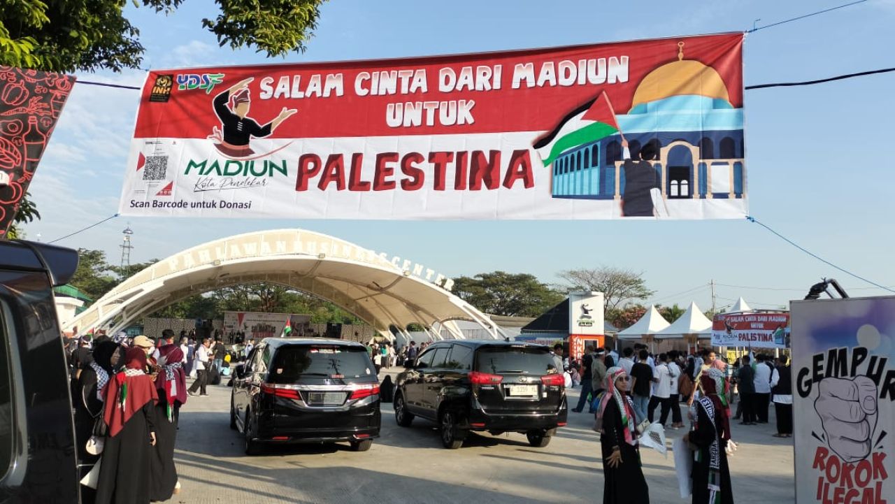 Aksi bela Palestina di Kota Madiun