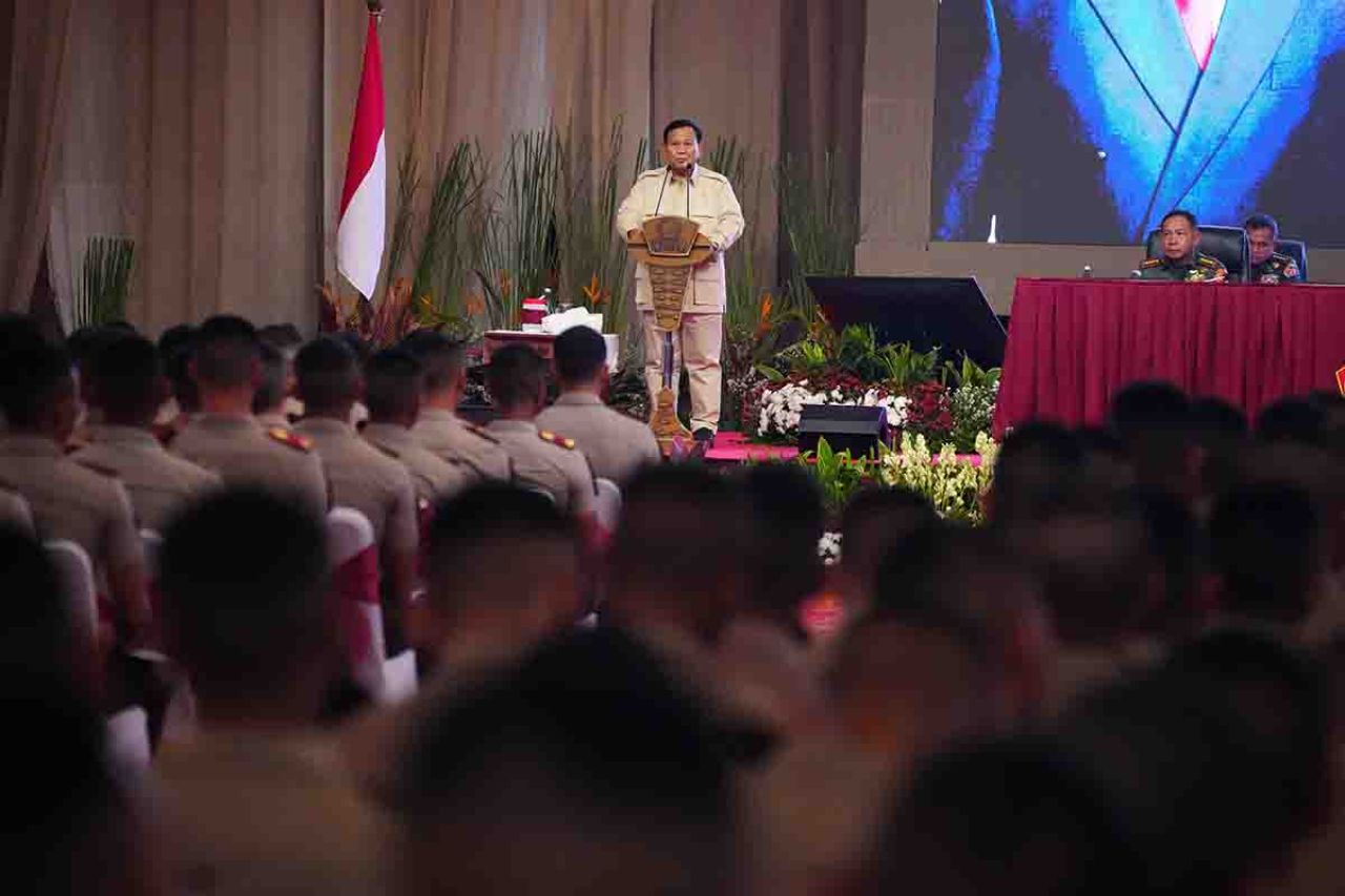 Pembekalan Menteri Pertahanan (Menhan) RI  Prabowo Subianto kepada Calon Perwira Remaja