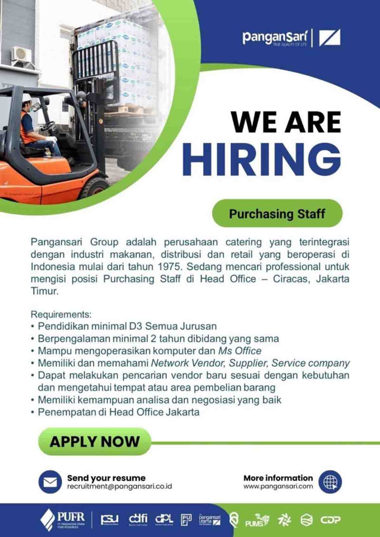 Lowongan kerja Pangansari Group