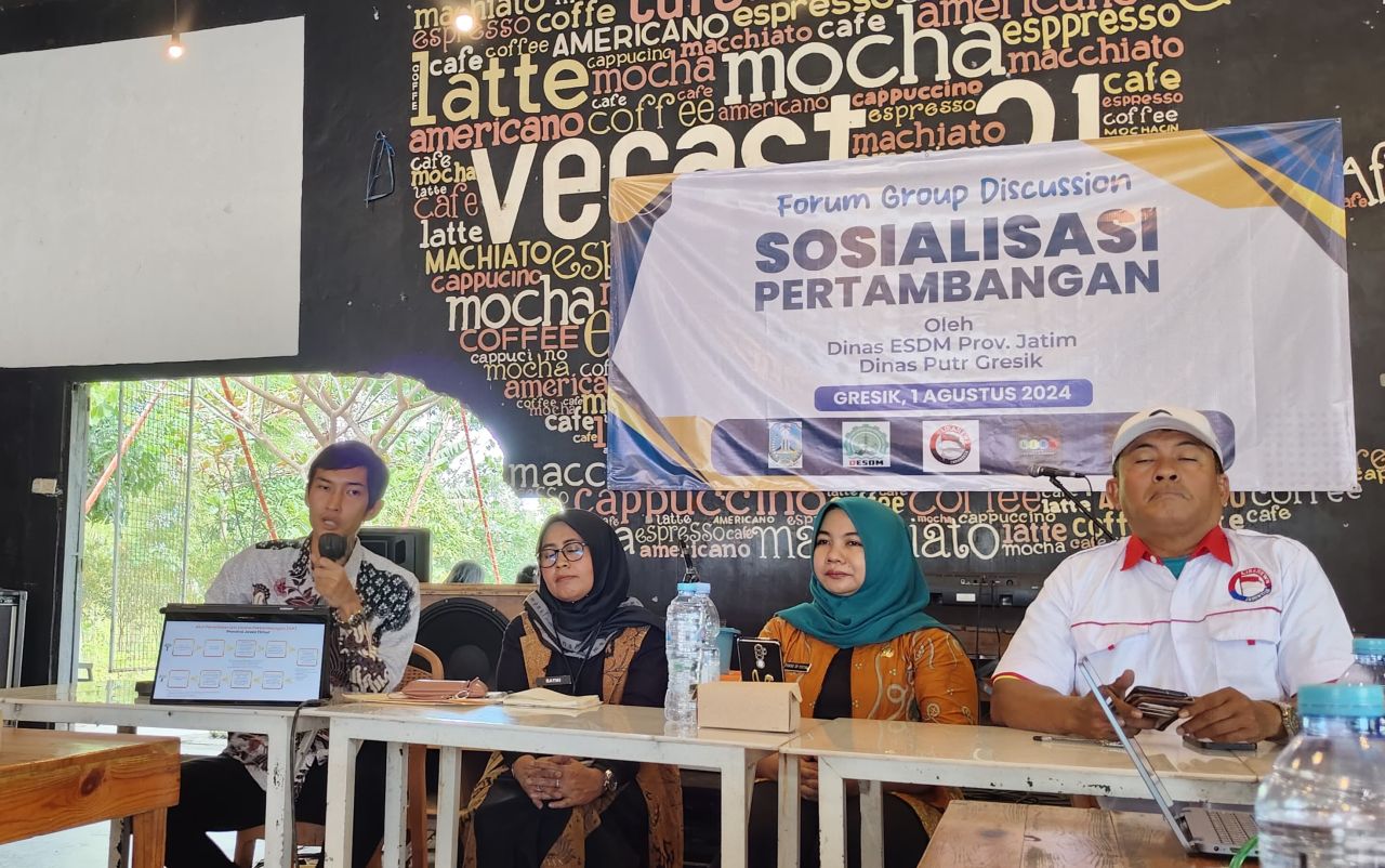 M. Anzja Chabbani Ista’la saat memaparkan perizinan tambang