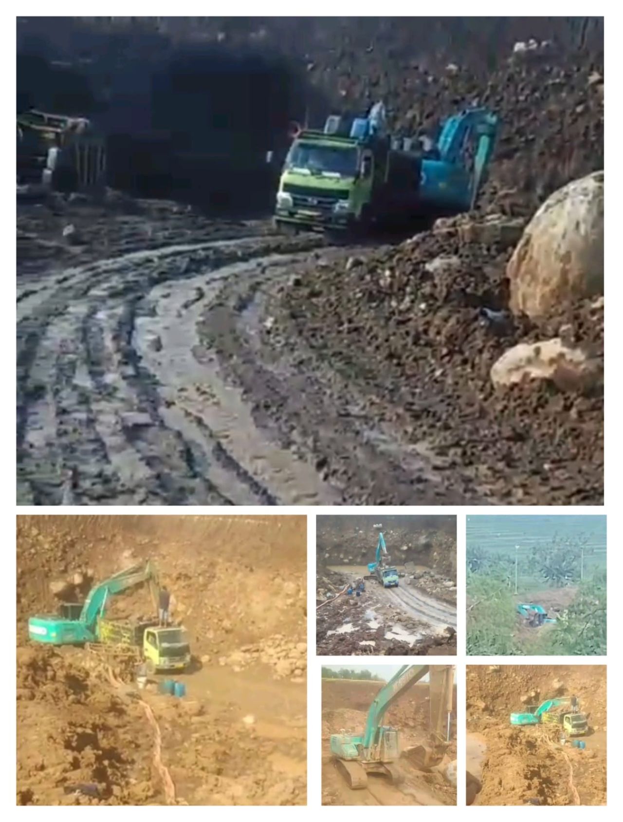 Tambang di Desa Bleberan, Kecamatan Jatirejo, Kabupaten Mojokerto