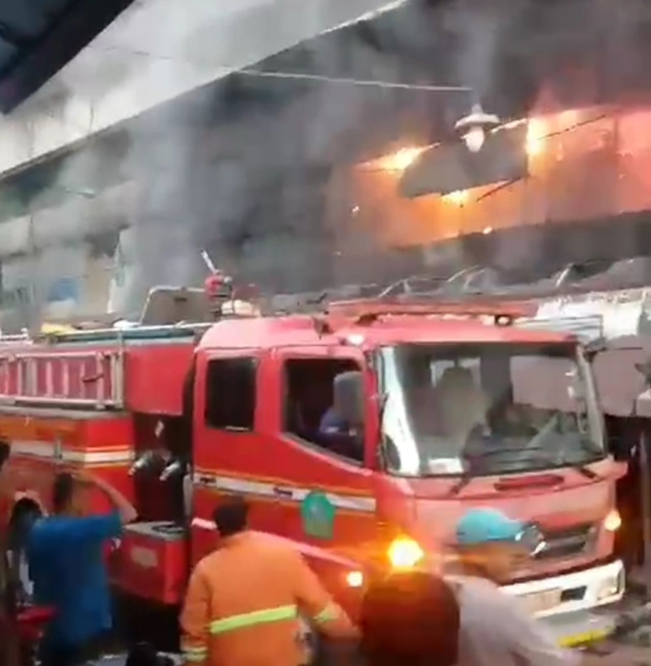 Kebakaran di Pasar Krian