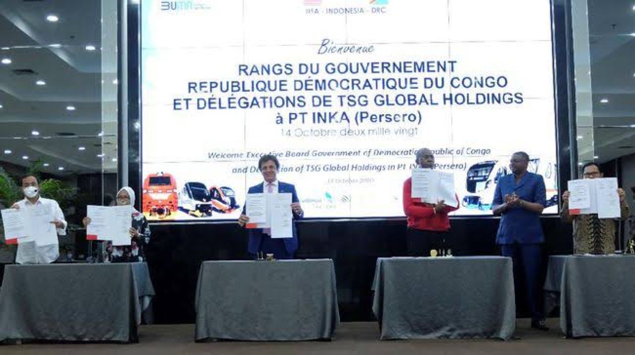 MoU proyek pengadaan kereta senilai Rp 167 triliun di Kongo