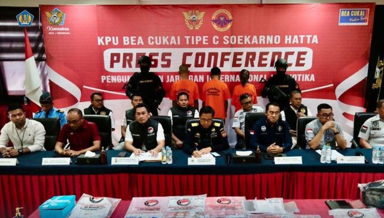 Konpers kasus penyelundupan narkotika