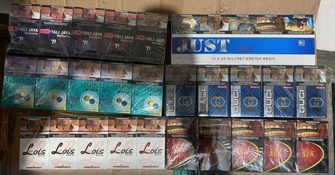 Ratusan ribu batang rokok ilegal