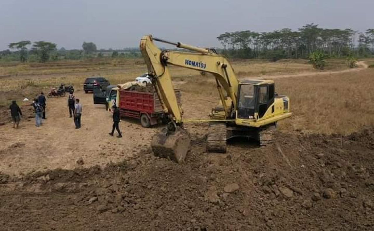 Tambang ilegal di Desa Jatirembe. (Foto : doc.)