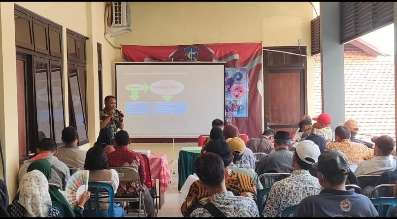Sosialisasi mengenai Wawasan Kebangsaan dan Ketahanan Pangan Nasional.