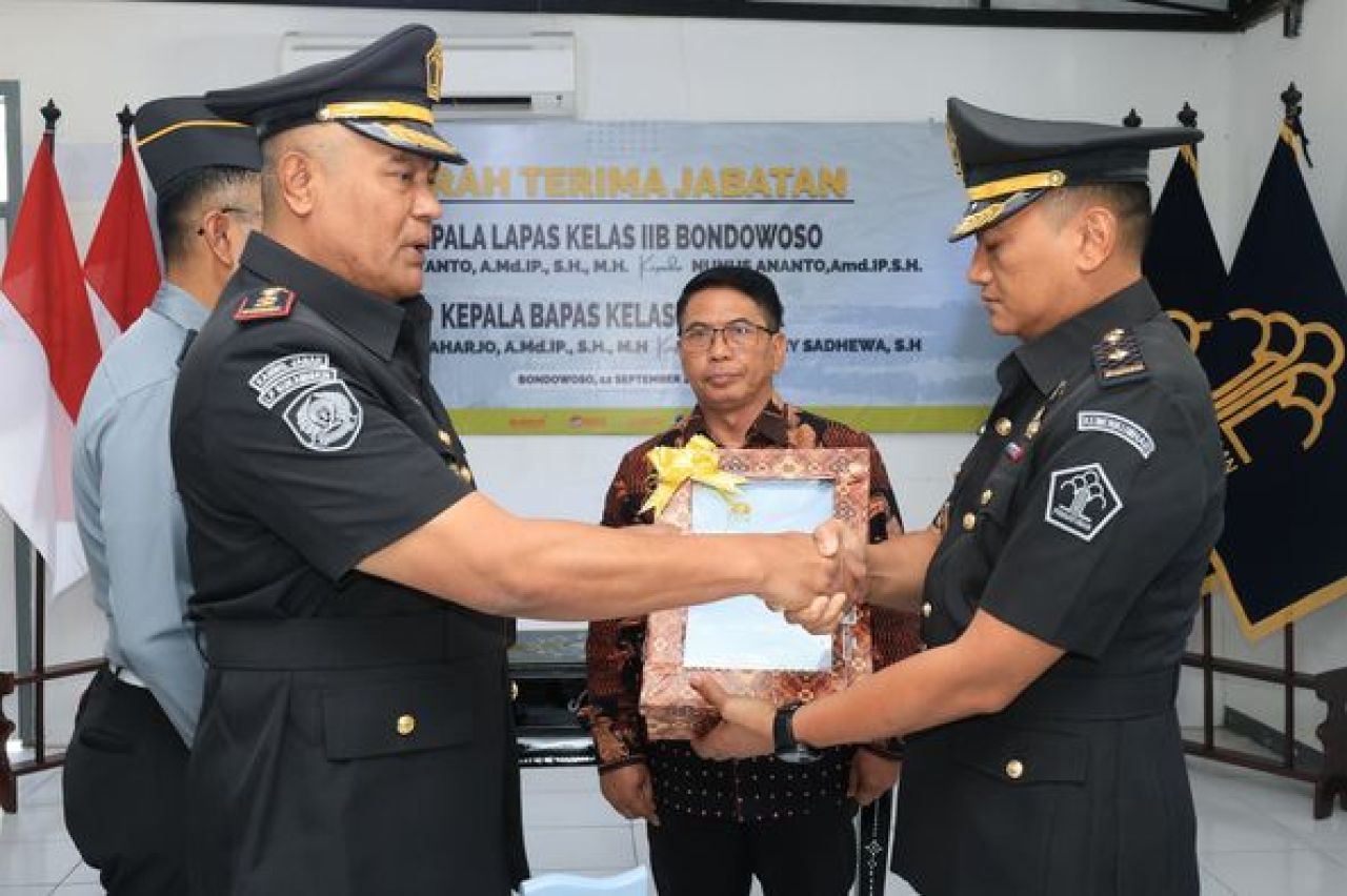 SertijabPucuk pimpinan dua Satker Pemasyarakatan Korwil Jember