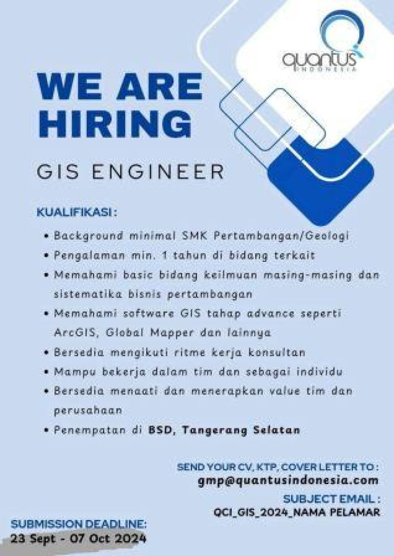 Lowongan kerja di Quantus Indonesia