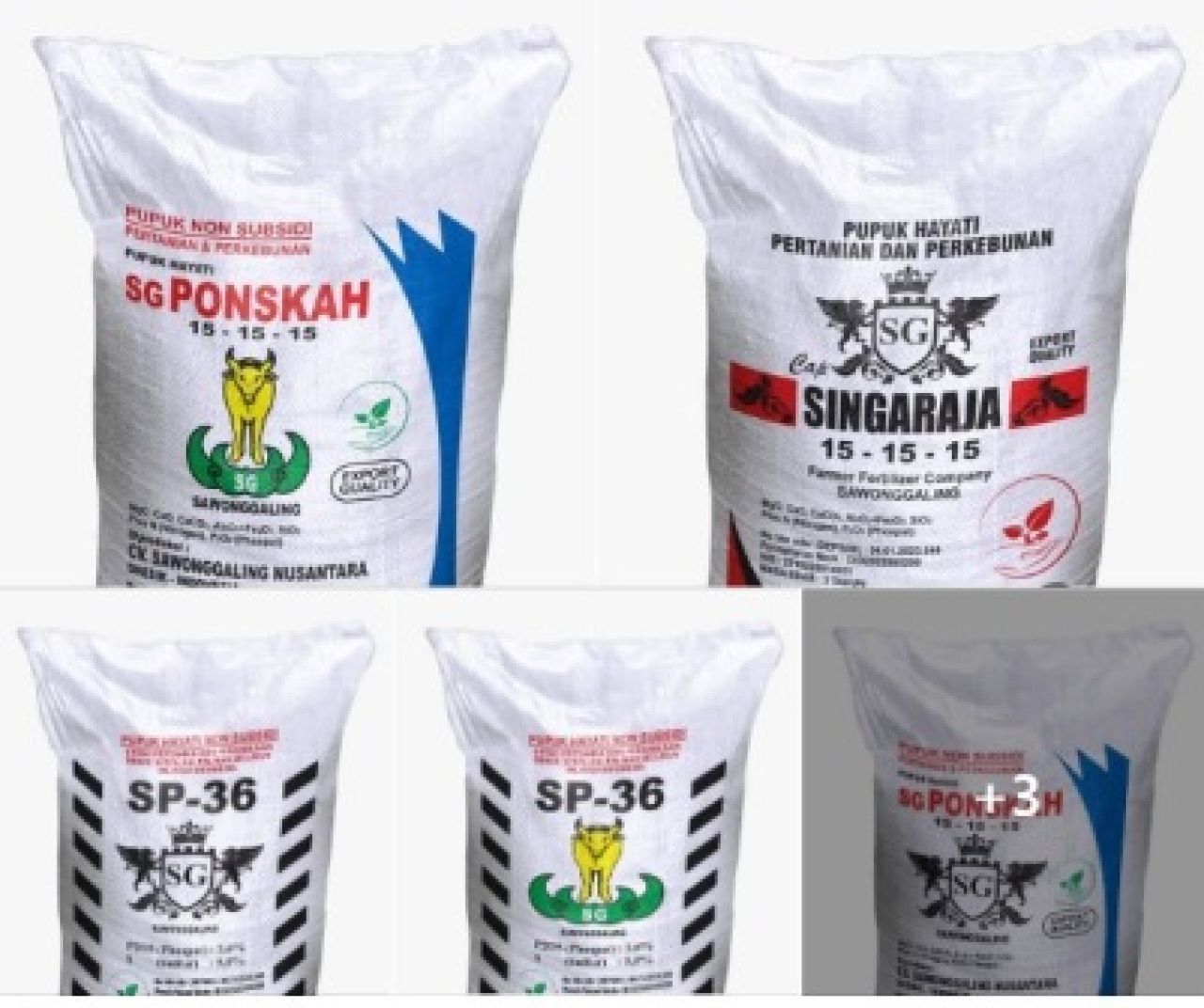 Pupuk yang diproduksi oleh CV Sawonggaling Nusantara