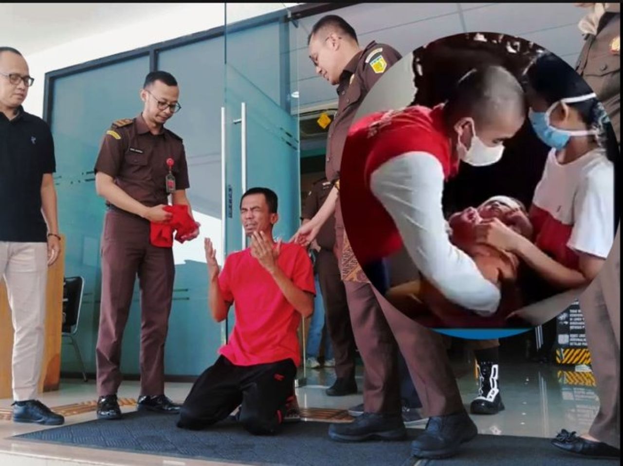 Subur saat bebas dari sel tahanan.