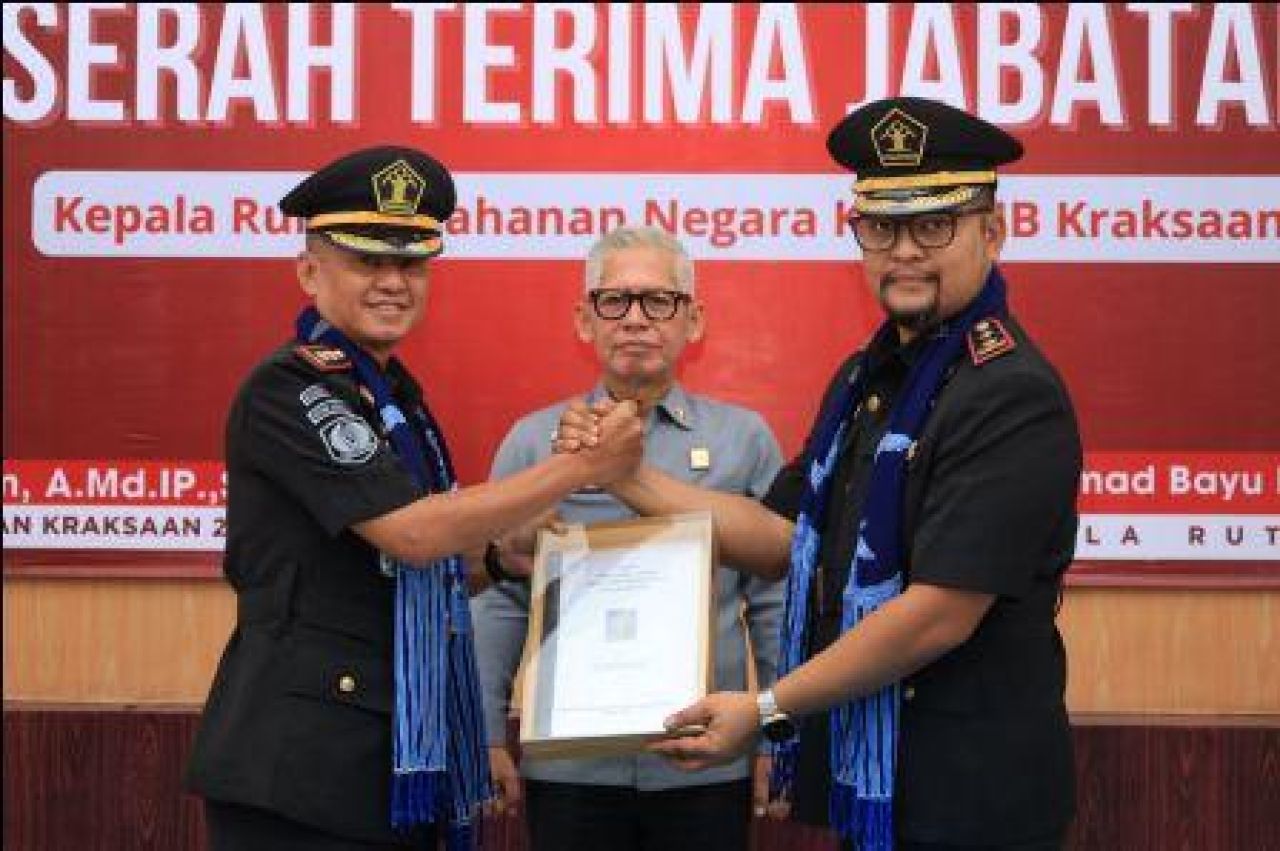 Acara serah terima jabatan dan pisah sambut Kepala Rutan Kraksaan