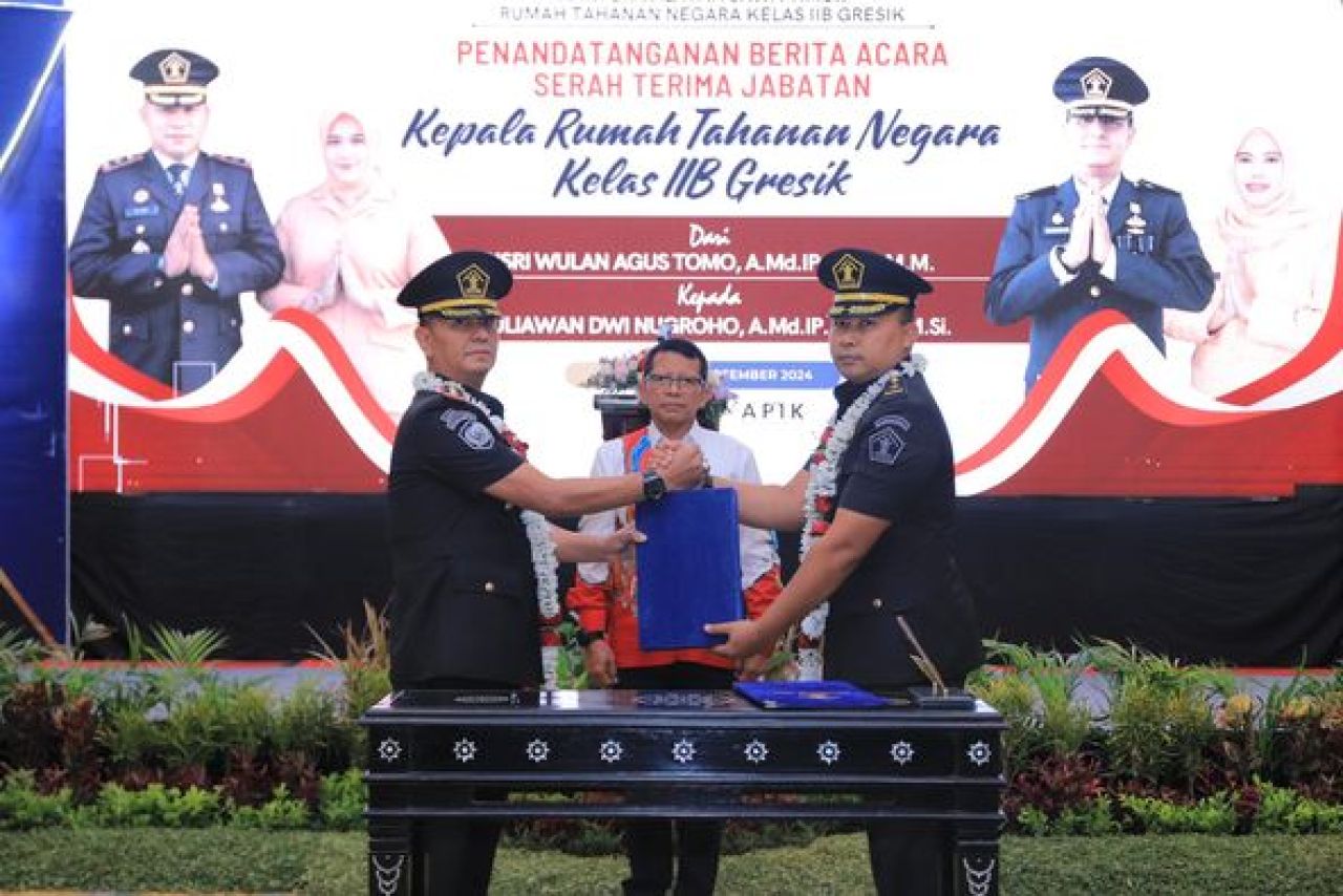Pisah Sambut Kepala Rutan Gresik