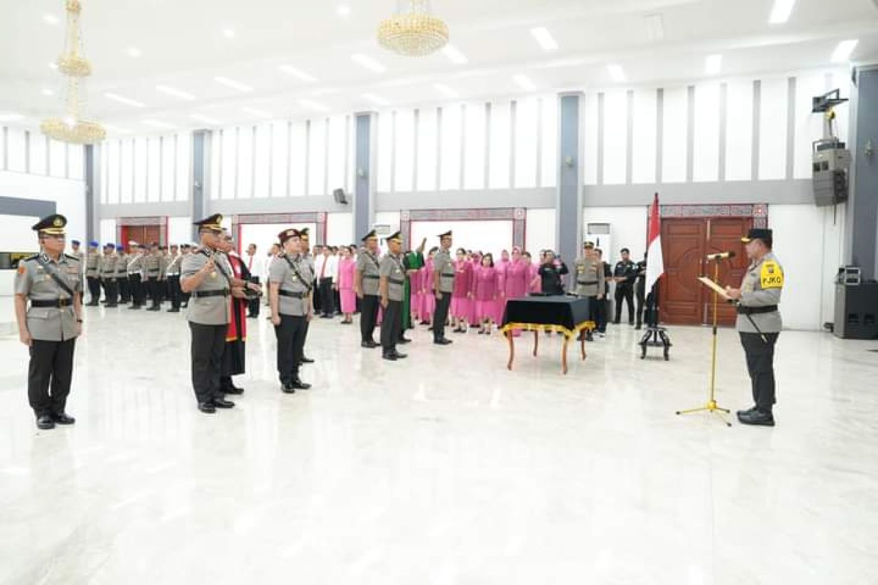 Pelantikan Kombes Pol Gidion Arif Setyawan dan jajaran Polda Sumut