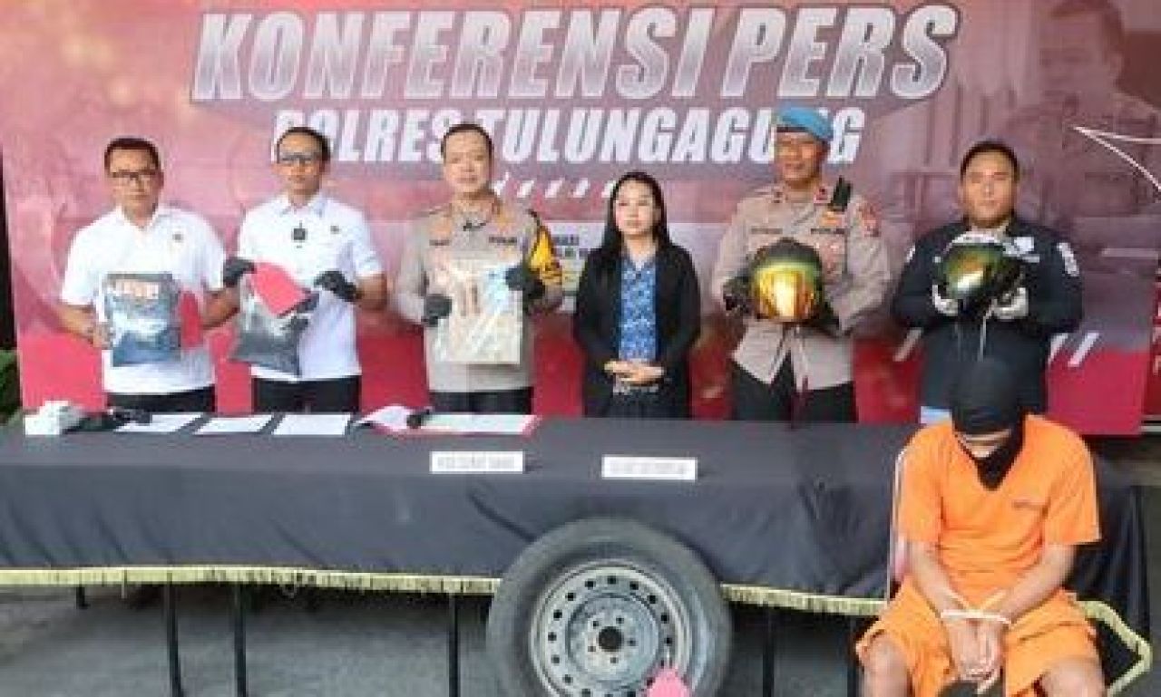 Konpers kasus pencurian di Polres Tulungagung