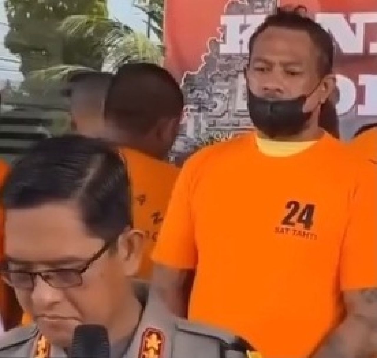 Tersangka kasus pengeroyokan Karyawan Bar