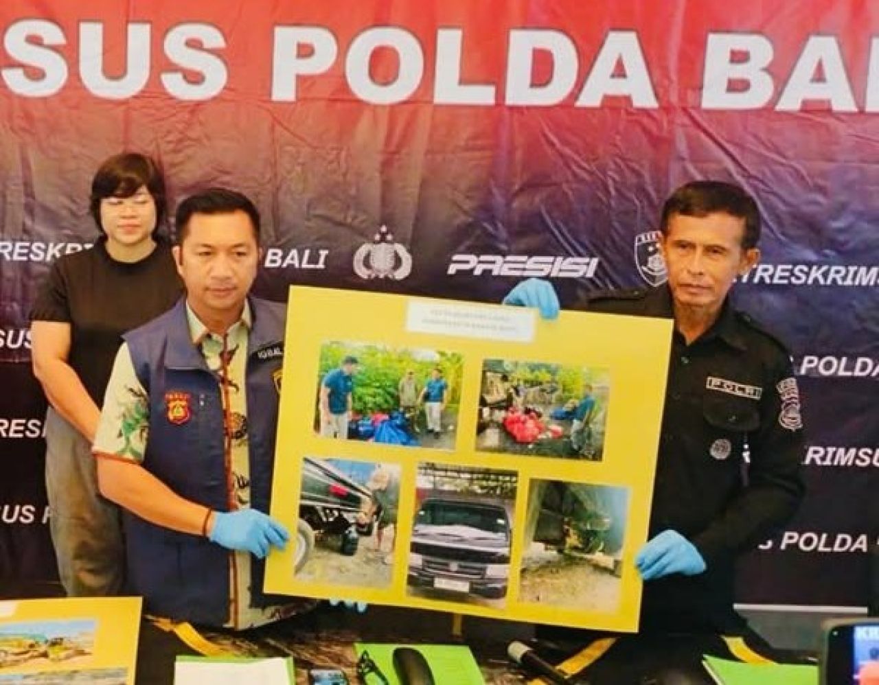 Konpers kasus BBM di Polda Bali