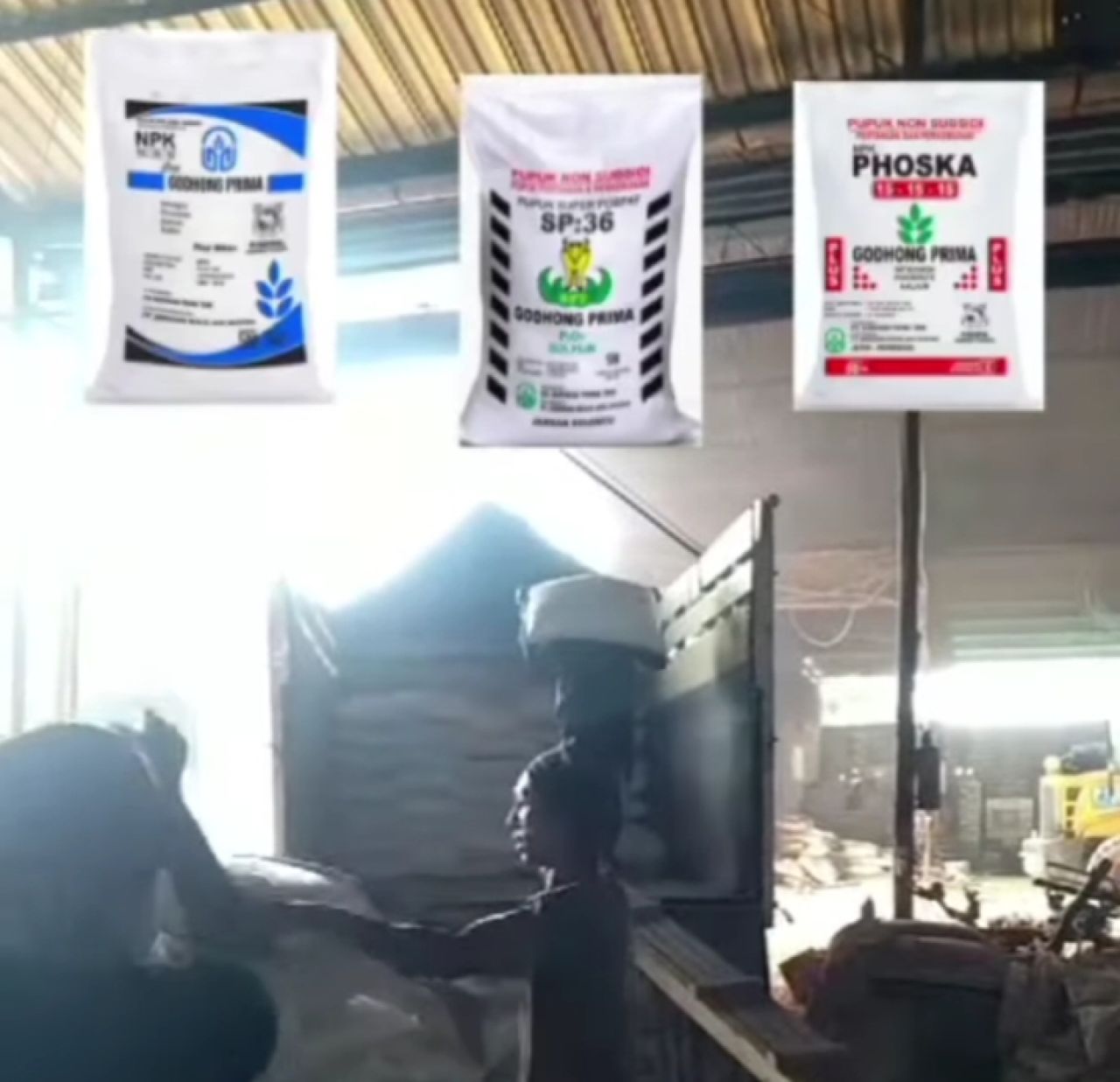 Pupuk merk Godhong Prima yang dicabut izin edarnya