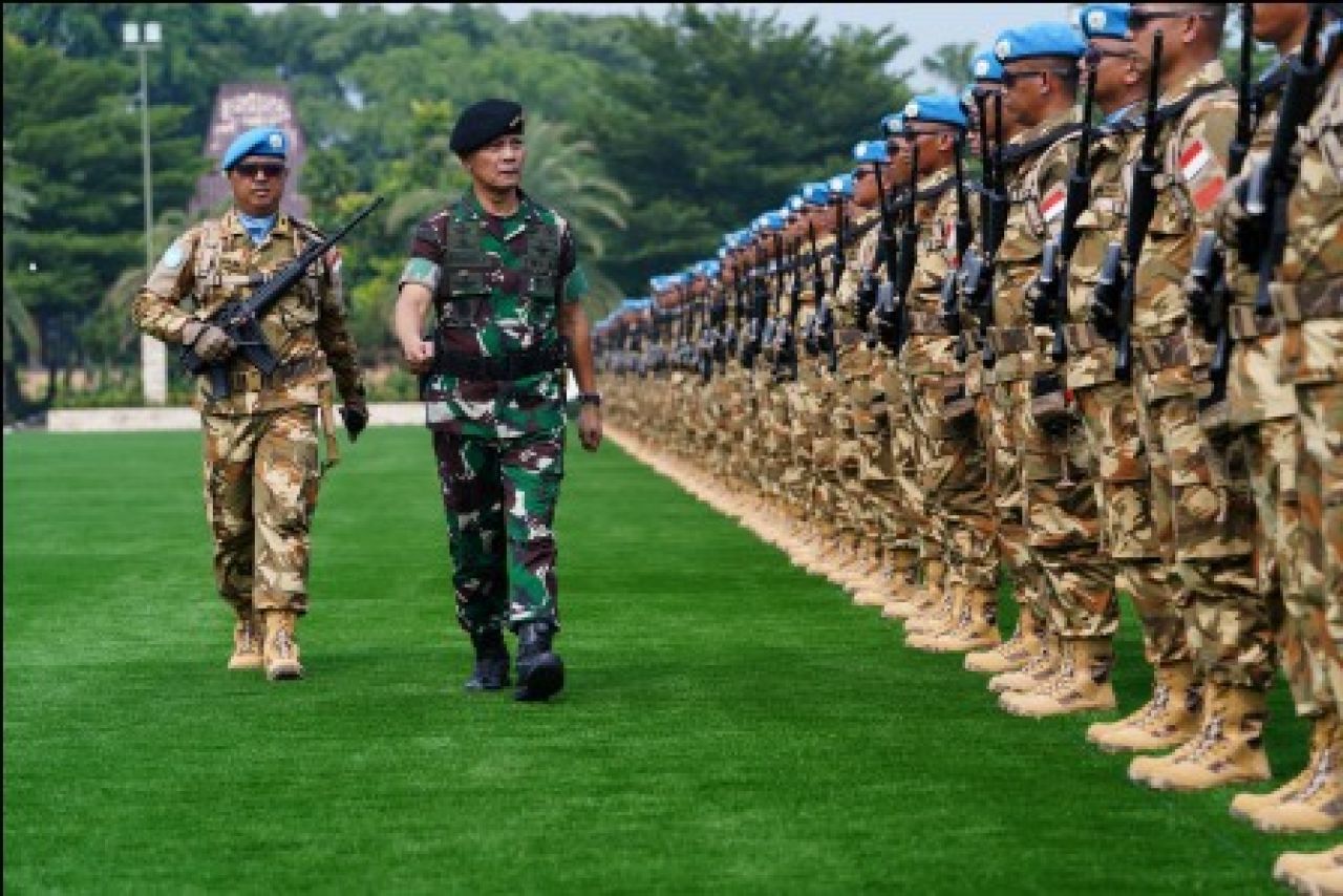 Pemberangkatan Satgas Kizi TNI Kontingen Garuda XXXVII-K /Minusca
