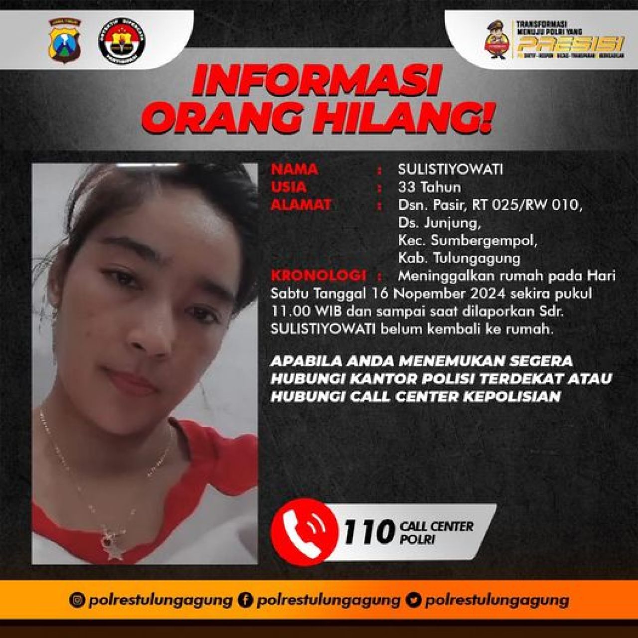Informasi orang hilang
