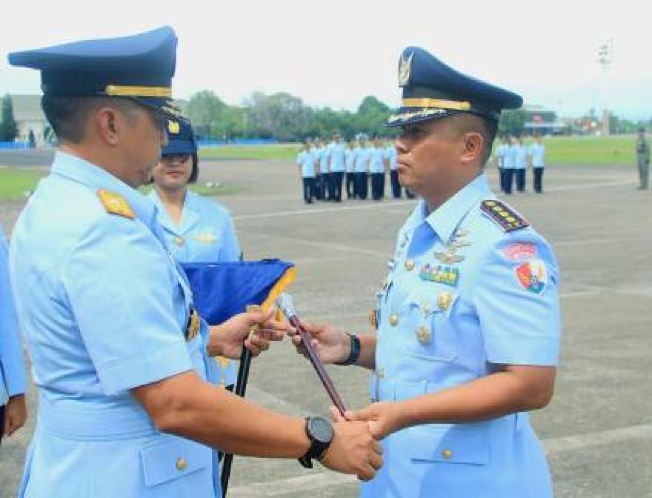 Serah Terima Jabatan (Sertijab) Komandan Wing Udara 5 Lanud Sultan Hasanuddin