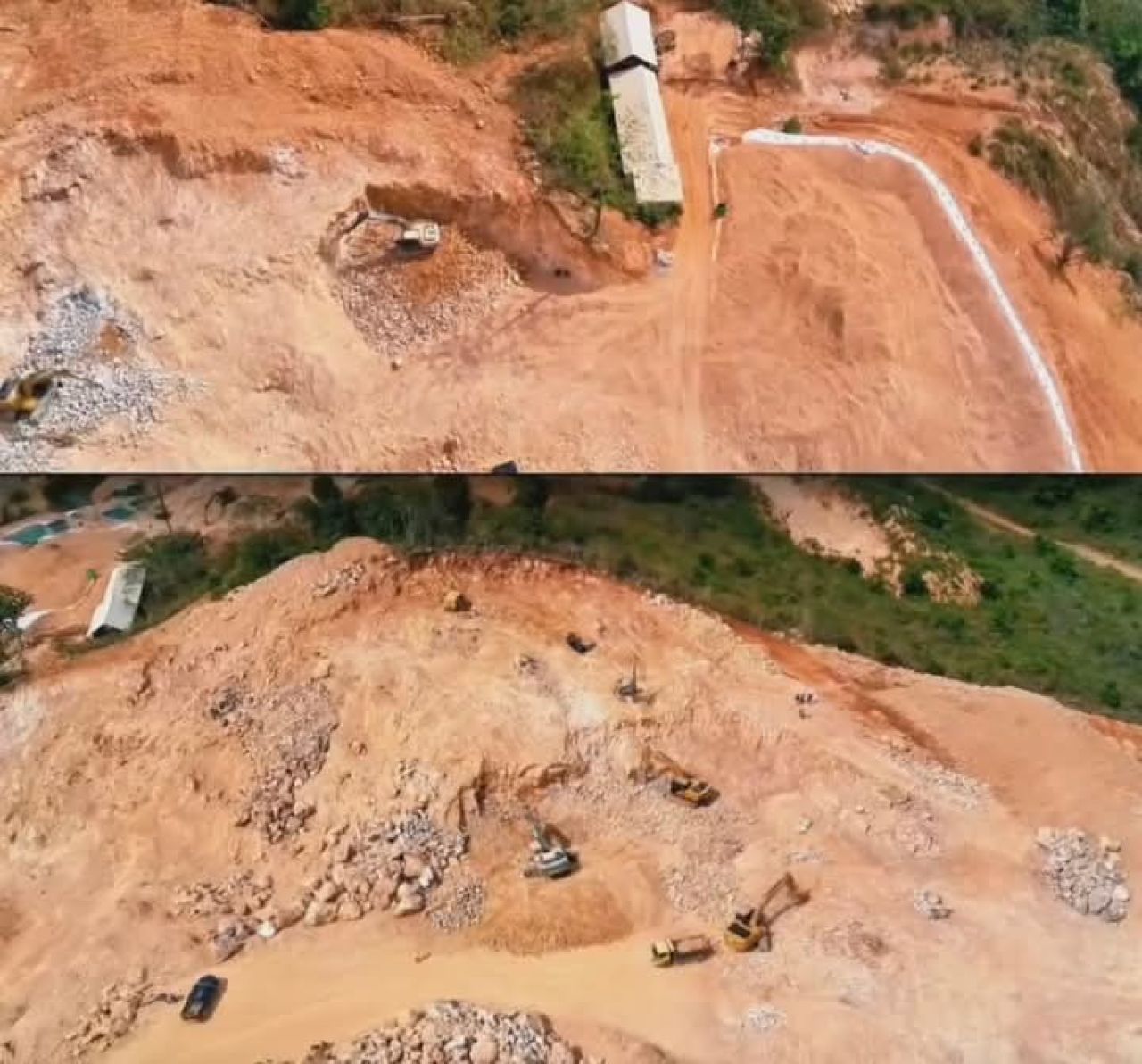 Penampakan tambang di Desa Pungkit