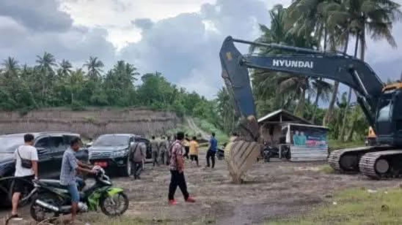 Lokasi tambang ilegal yang ditutup berada di zona kali Rumpang