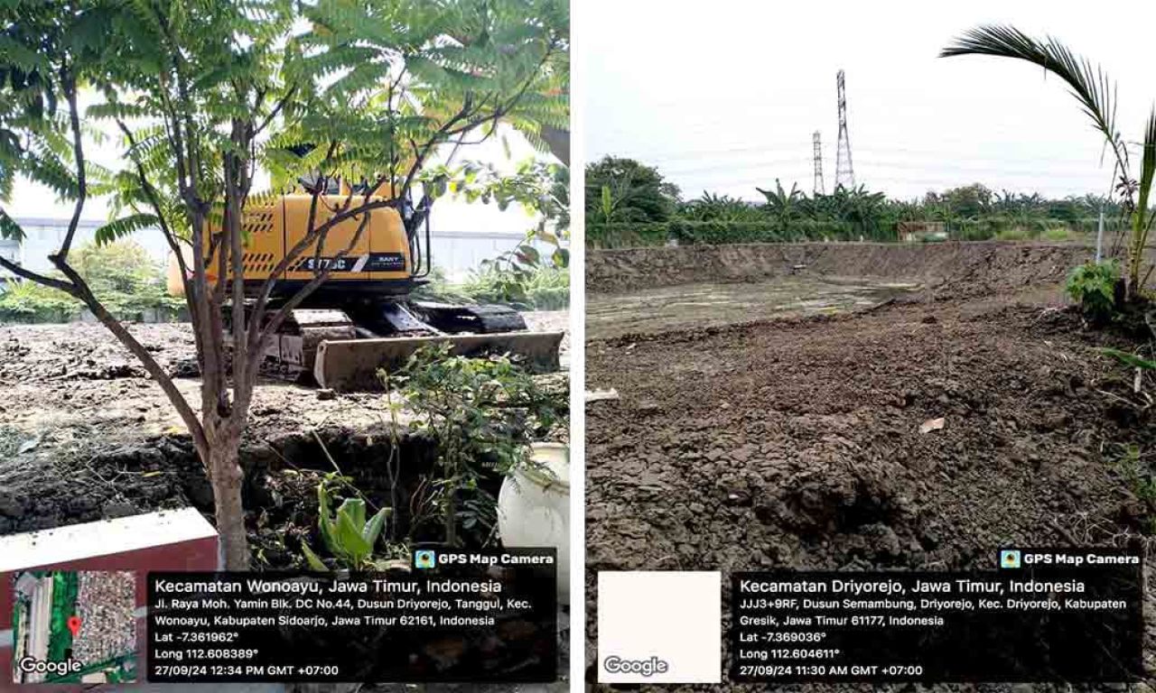 Proyek waduk di Desa Sumput