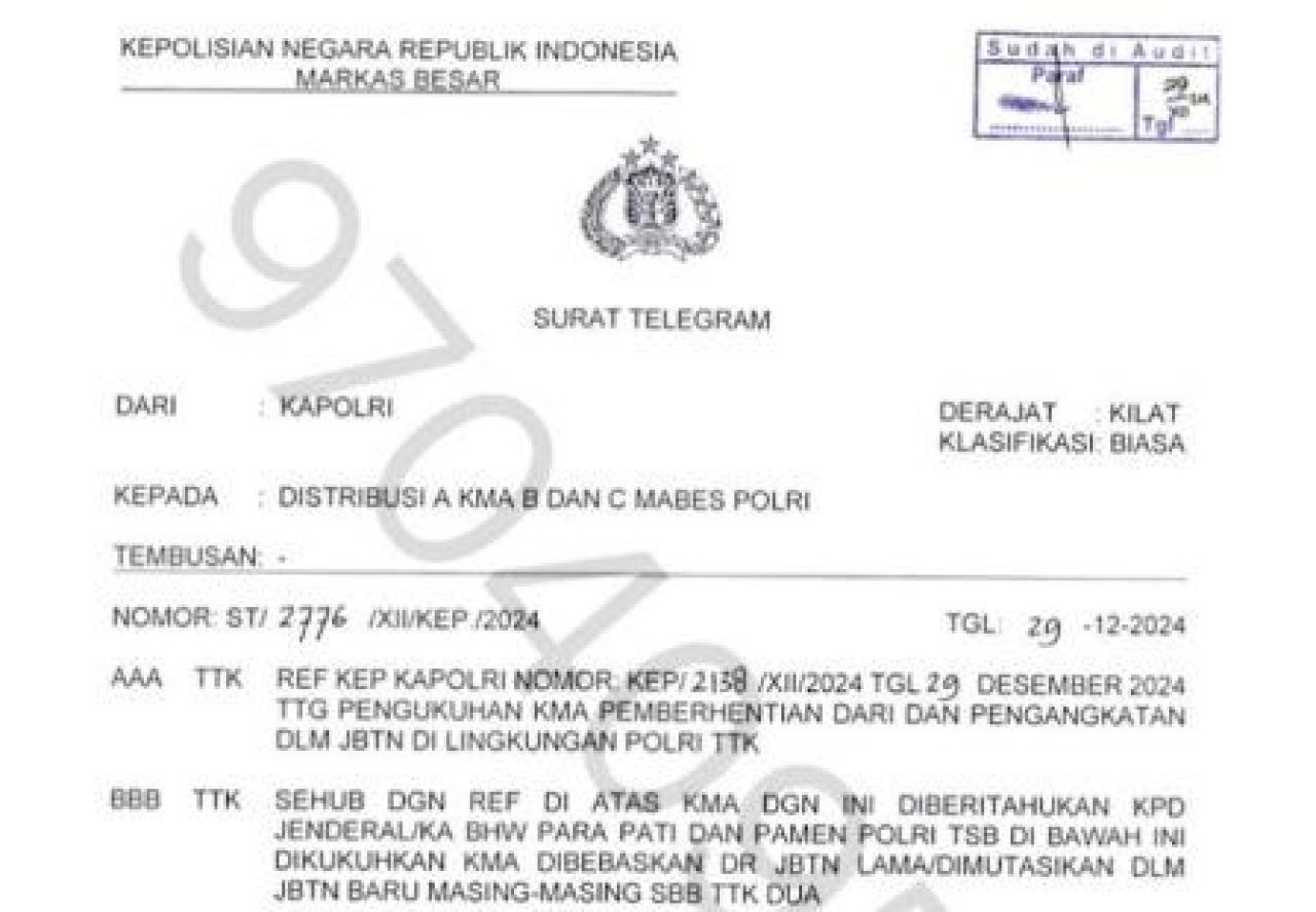 Mutasi Kapolres dan Direktur