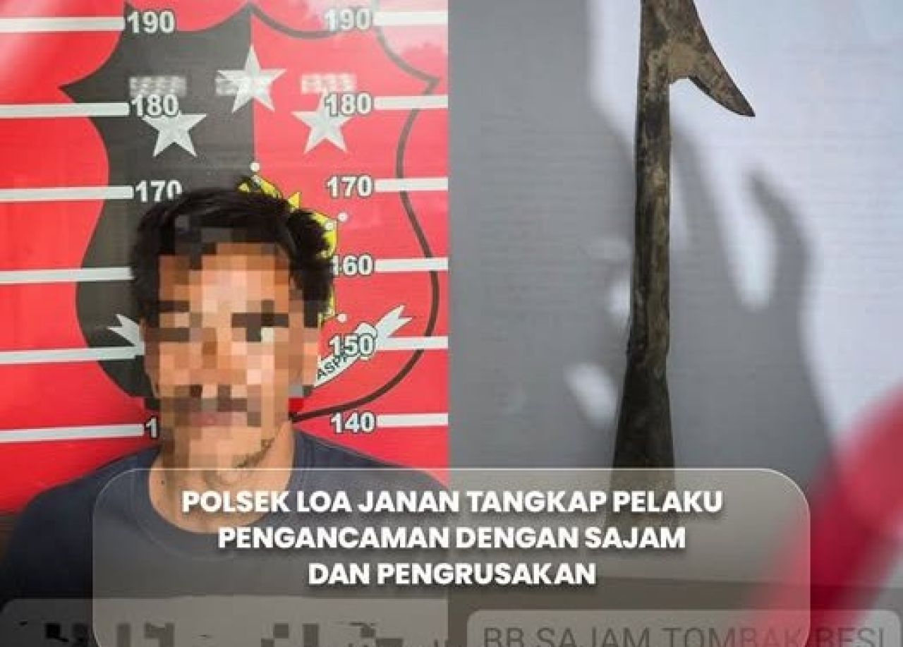 Pelaku tindak pidana pengancaman disertai senjata tajam