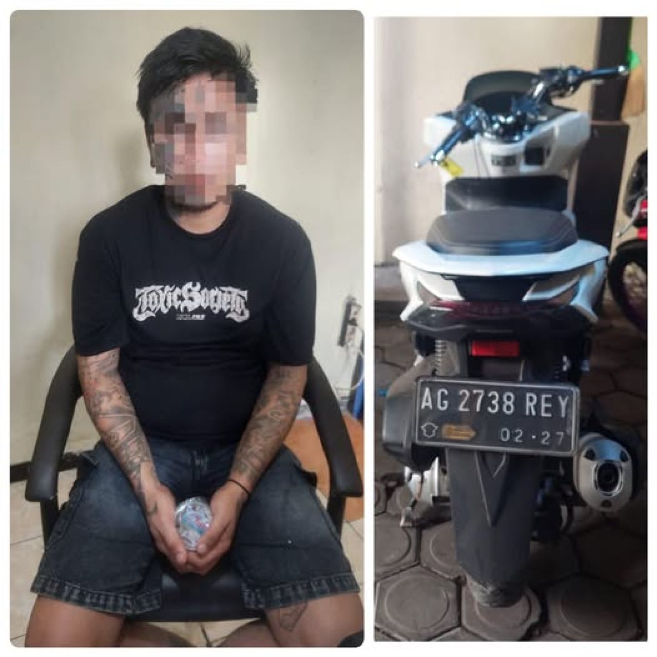 YDS pelaku penggelapan motor