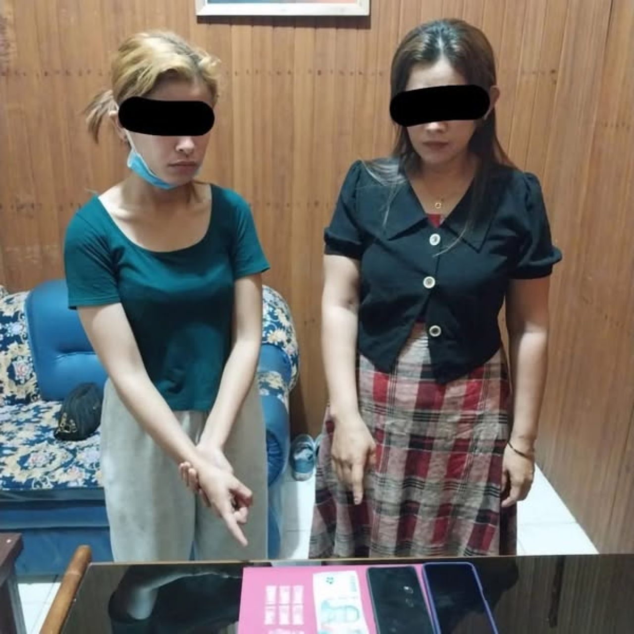 2 wanita ditangkap Reskrim Polsek Singingi