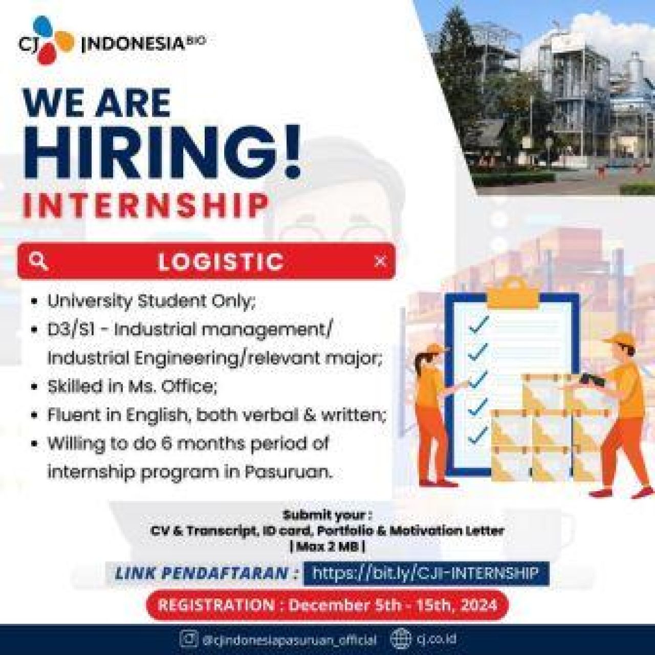 Lowongan PT Cheil Jedang Indonesia