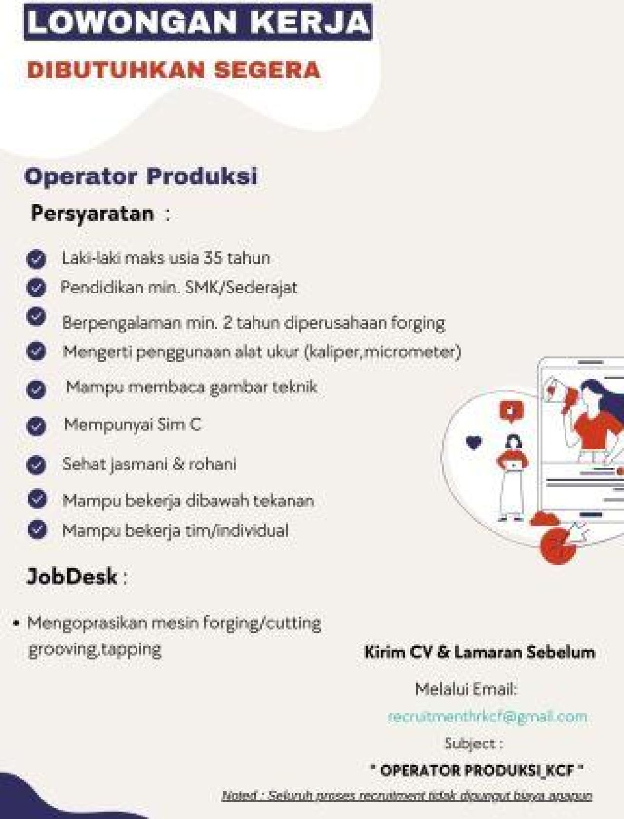 Lowongan kerja PT KFC Indonesia