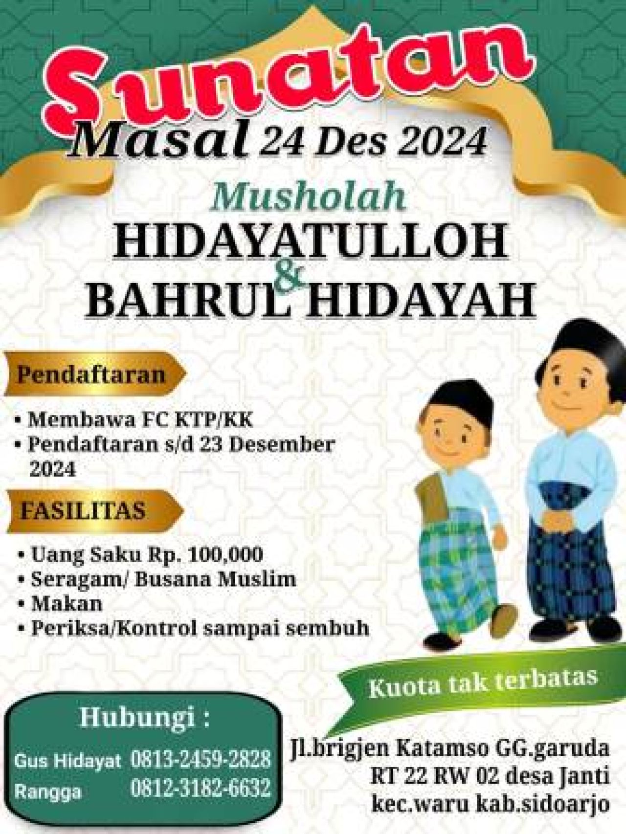 Sunatan Massal di Desa Janti