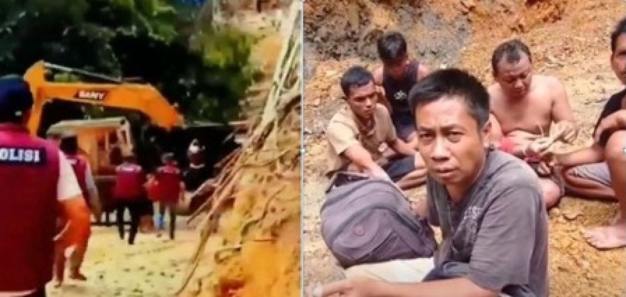 Penggrebekan tambang ilegal dan 5 pelaku