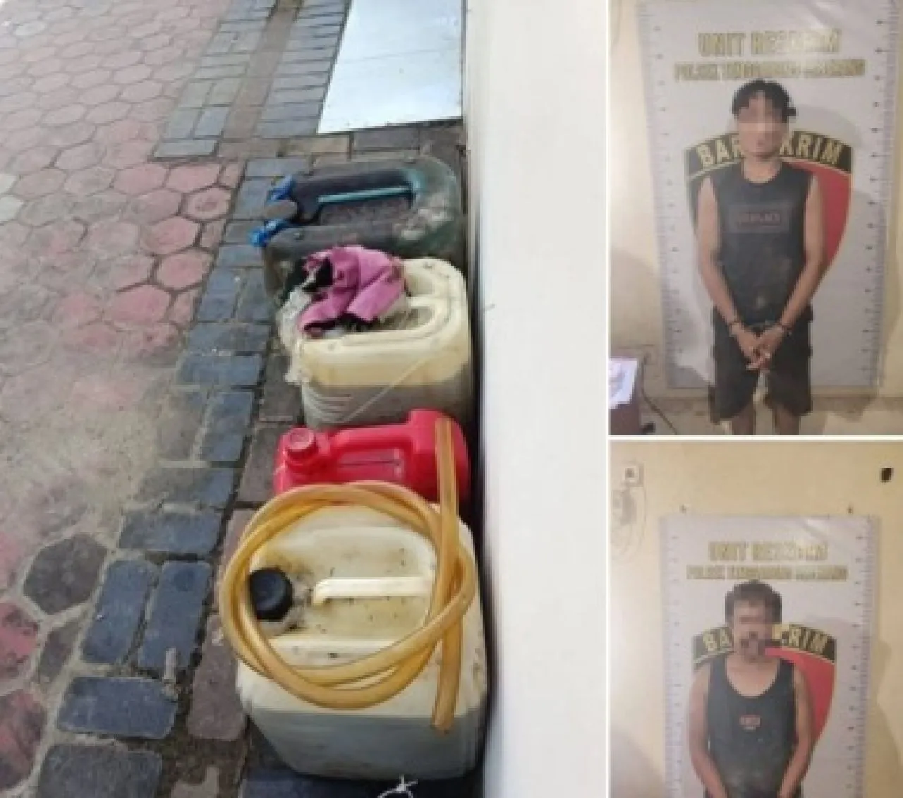 Polsek Tenggarong Seberang Tangkap Pencuri BBM Milik PT Pama