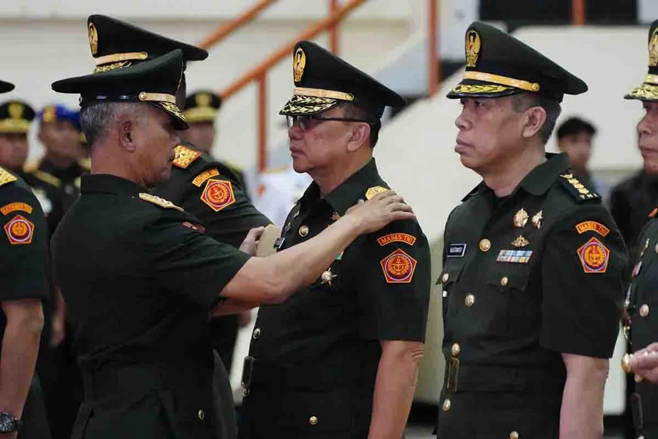Kasum TNI Terima Laporan Korps Kenaikan Pangkat 97 Perwira Tinggi TNI