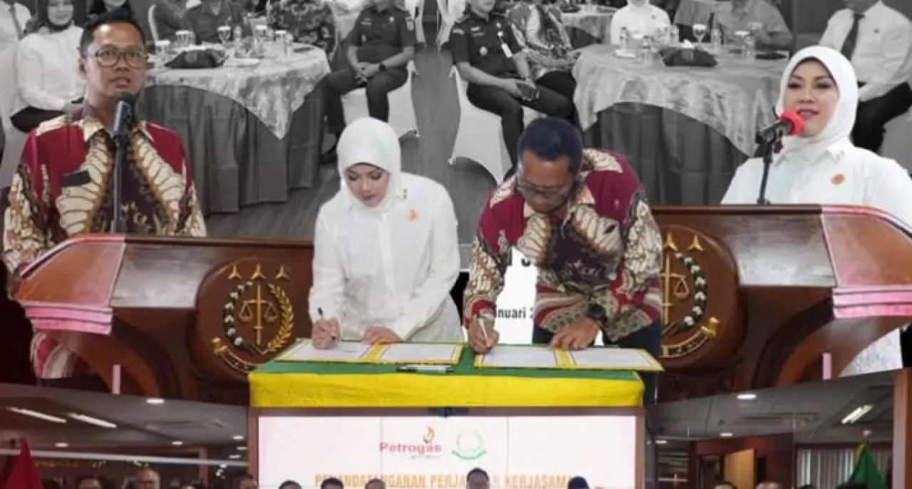 PT Petrogas Jatim Utama Teken Kerjasama dengan Kejaksaan Tinggi Jawa Timur