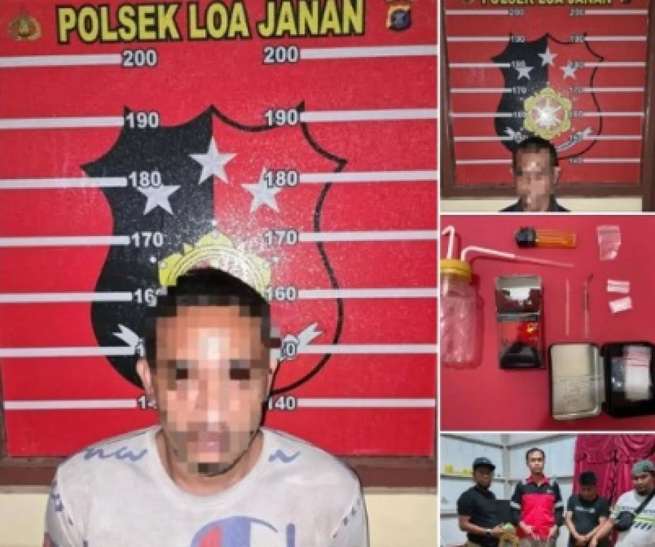 Polsek Loa Janan Tangkap 2 Pengedar Narkoba di Desa Batuah