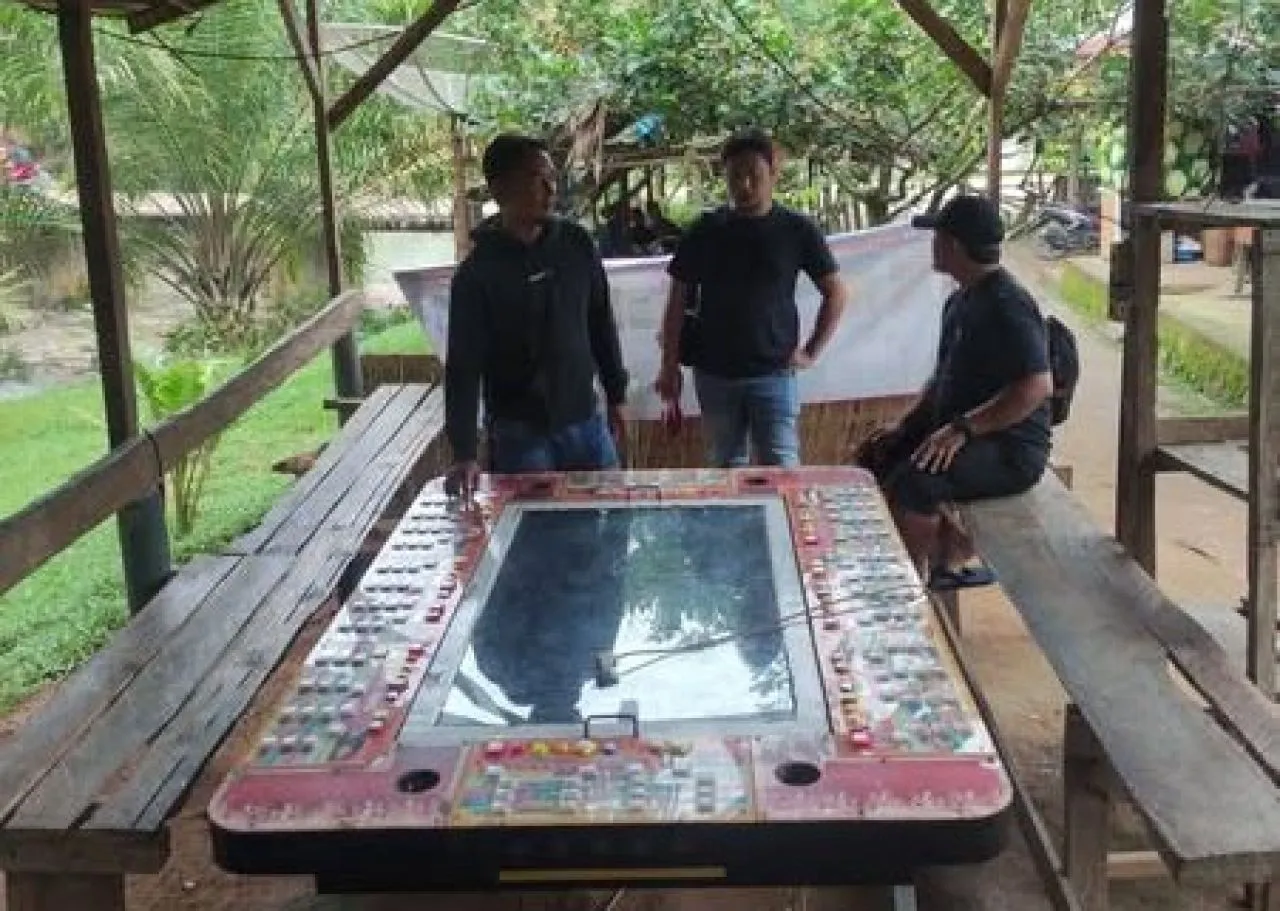 Tim Jatanras Polres Simalungun Tindak Tegas Perjudian Gelper di Tanah Jawa